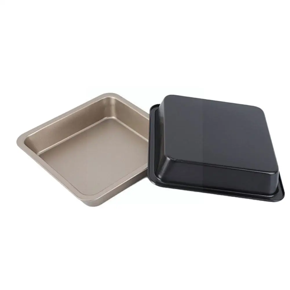 

Non-Stick 7/8 Inch Square Cake Baking Pan Carbon Steel Tools Pizza Pie Dishes Tray Cake Mold Cake Tray Bread Bakeware Q4B5