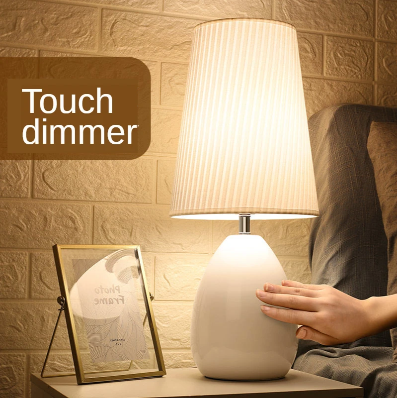 

Table lamp bedroom bedside lamp home room online celebrity modern simple warm retro touch sensing bedside lamp