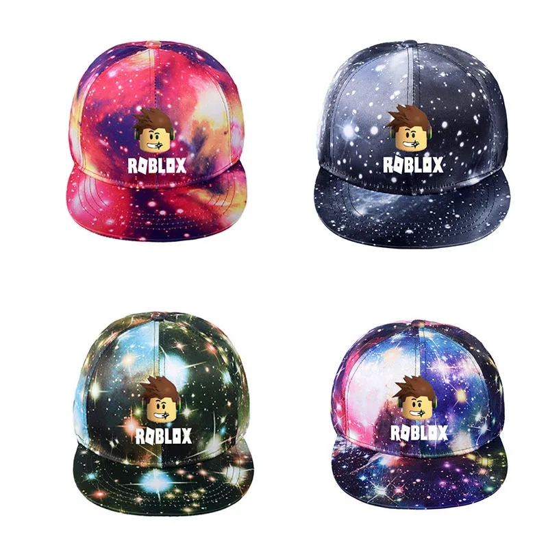 

Roblox Baseball Outdoor Sport Sunscreen Cap Kid Starry Sky Hat Teens Travel Child Game Baseball Adjustable Anime Gift
