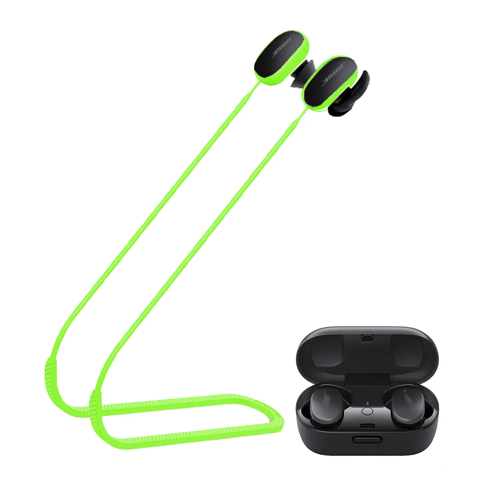 

Anti-Lost Silicone Earphone Rope ForBose QuietComfort Earbuds Nonslip Soft Silicone Wireless Earphone Neck Strap Cord String