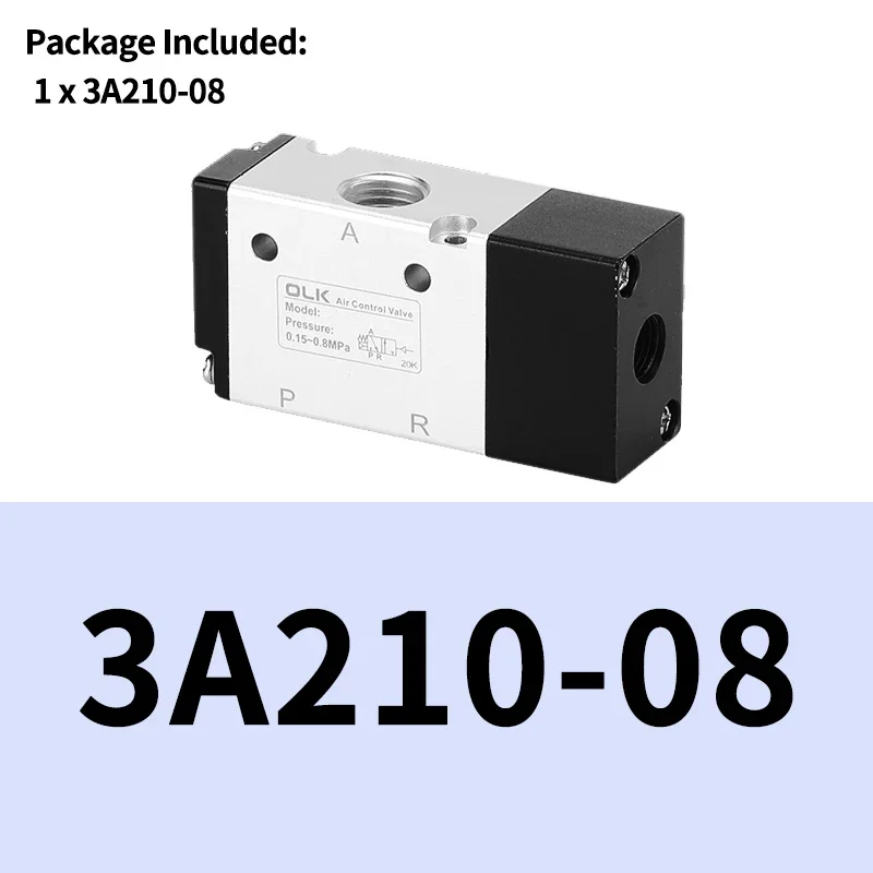 3A110-06 3A210-08 3A310-10 3A410-15 2-позиционный 3-ходовой реверсивный клапан управления