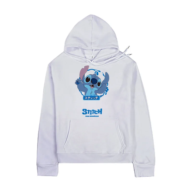 

Disney Hoodie Animation Stitch Cartoon Theme Sweatshirt Men and Women Loose Casual Tops