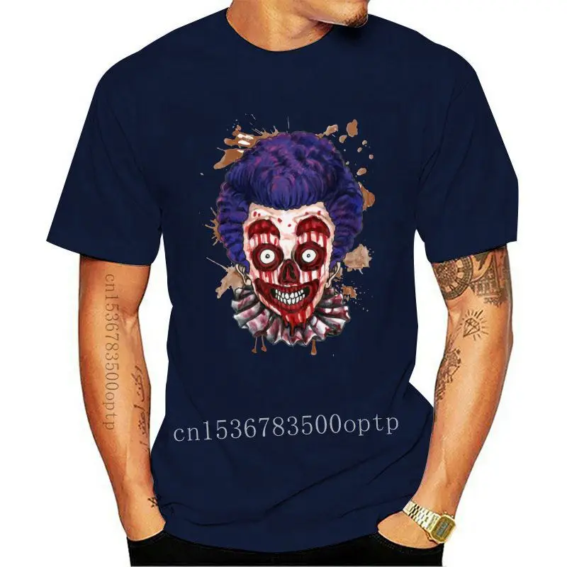

Camiseta de Rife para hombre, camiseta de payaso loco, camiseta de Hip-Hop para chicos, ropa de calle blanca para Halloween, de