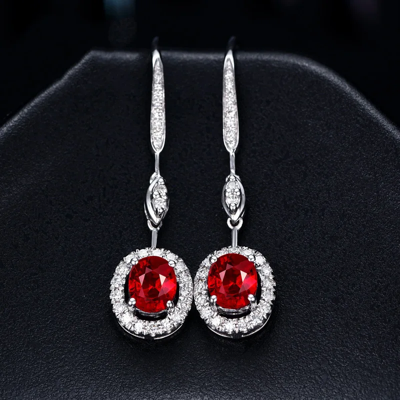 

Женские серьги из серебра 925 пробы, с муассанитом