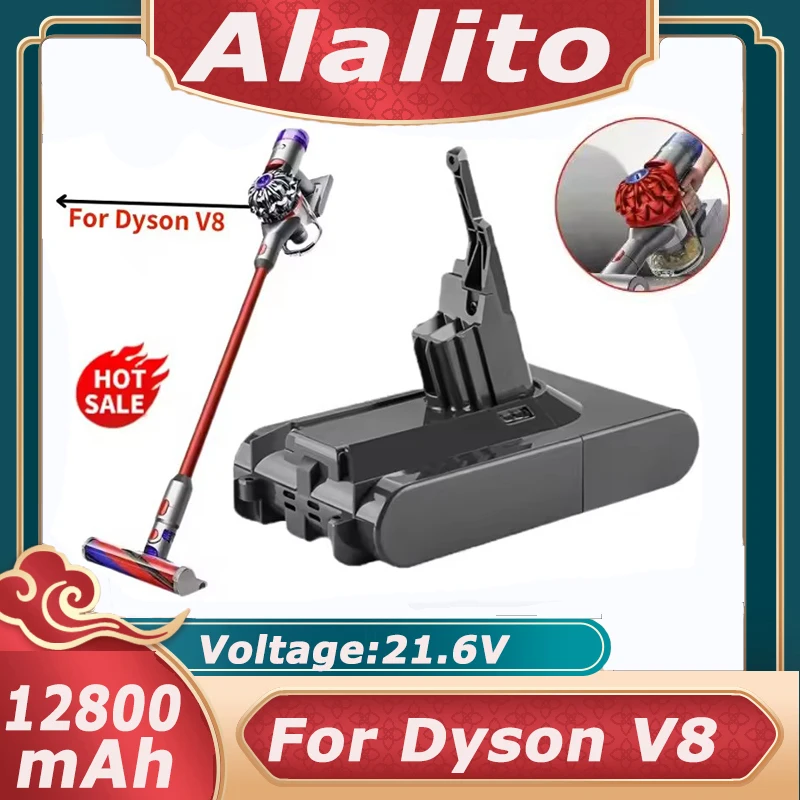 Фото Аккумулятор 21.6В для пылесосов Dyson V8 SV09 SV11 SV10 DC62 Absolute Fluffy Animal Pro, перезаряжаемые батареи №1