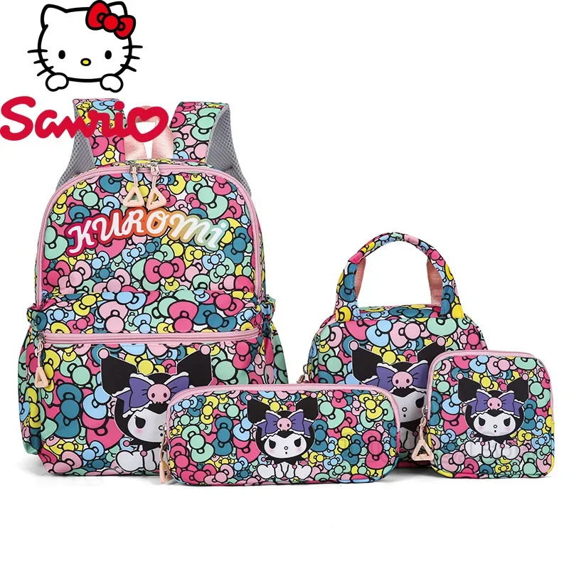 MINISO Hello Kitty новый рюкзак для девочек роскошный брендовый комплект из 4 предметов