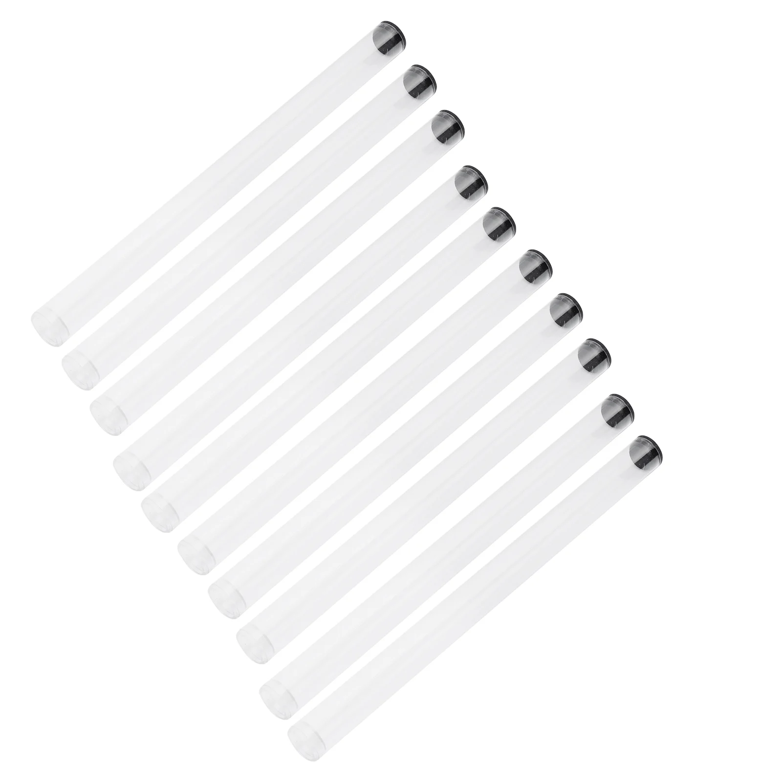 

6Pcs Acrylic Incense Pipe Stick Storage Pipe Transparent Incense Tube