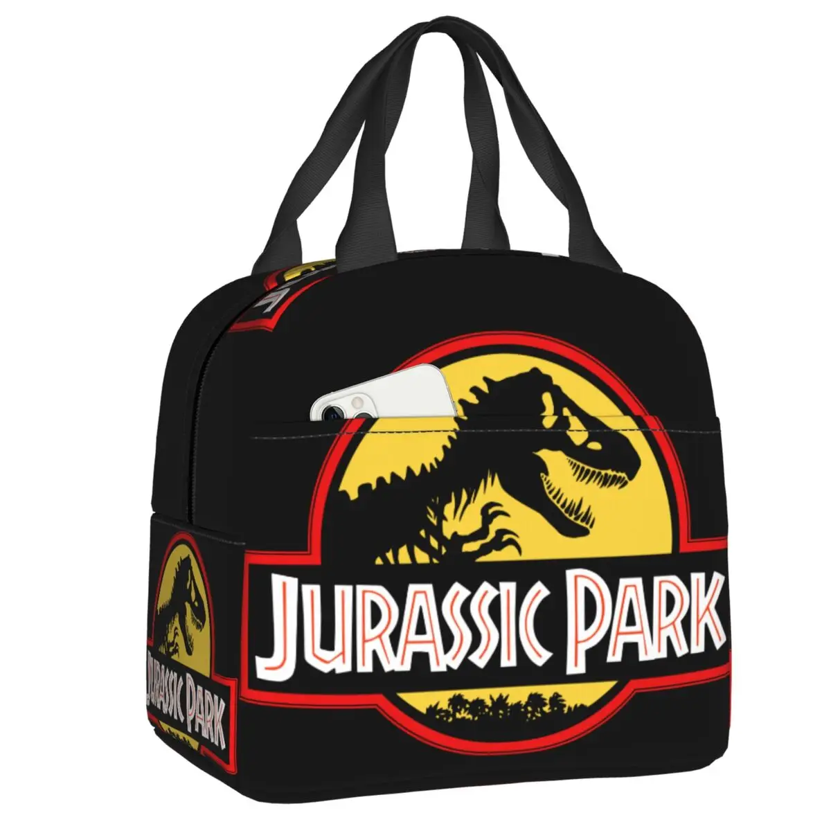 

Сумка для ланча с принтом динозавра парка Юрского периода на заказ, мужская и женская термоизолированная сумка для ланча для взрослых и офиса
