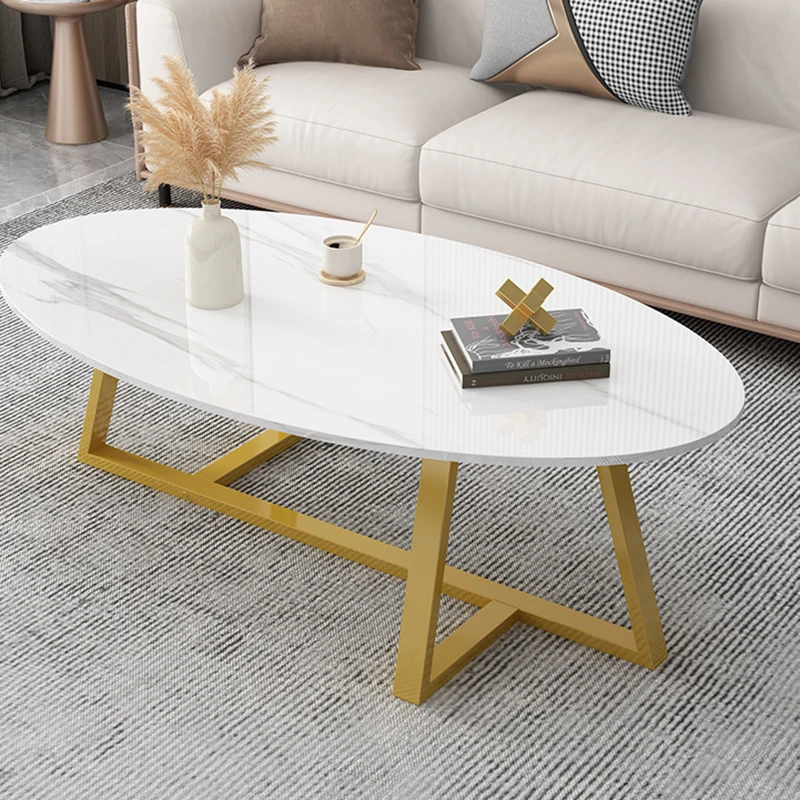 

Small Low Coffee Table Free Shipping Oval Luxury White Nordic Side Table Aesthetic Simple Stolik Kawowy Living Room Accessories