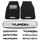 Автомобильный коврик с эмблемами для GMC YUKON, вездеход, SIERRA SAFARI, JIMMY, ENVOY, Denali CANYON, надлежащего качества, 4x4, автомобильные напольные коврики, металлические наклейки с эмблемой