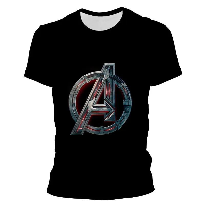 

Летняя футболка для мужчин, классная женская футболка большого размера с 3D-принтом Мстителей Marvel, повседневная мужская одежда с коротким ру...