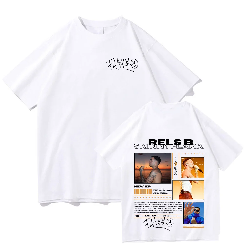 Футболка Rels B Skiny Flakk Smile с буквенным рисунком летняя мужская и женская модная