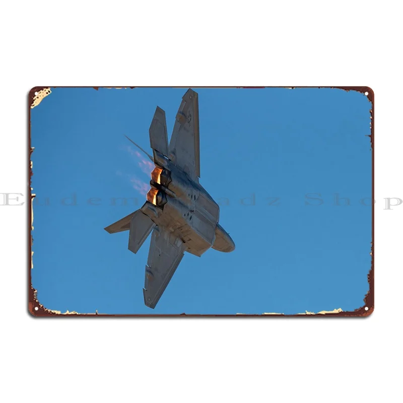 

F22 Raptor Metal Sign Rusty Decoration Kitchen Customized Classic Tin Sign Poster
