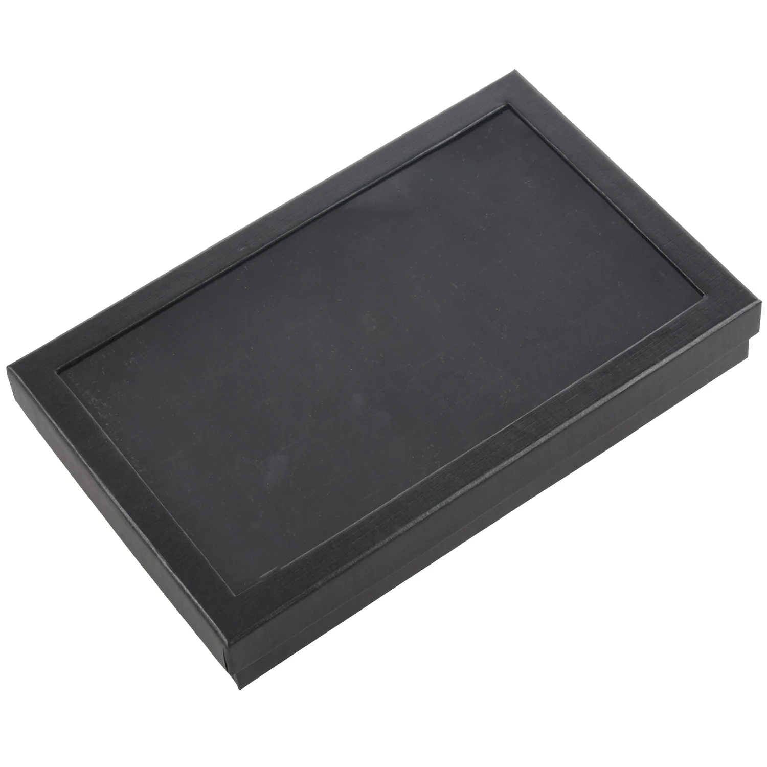 

36 Slots Jewellery Box Ring Storage Earrings Display Box Jewelry Organizer Holder Transparent Window Show Case Black