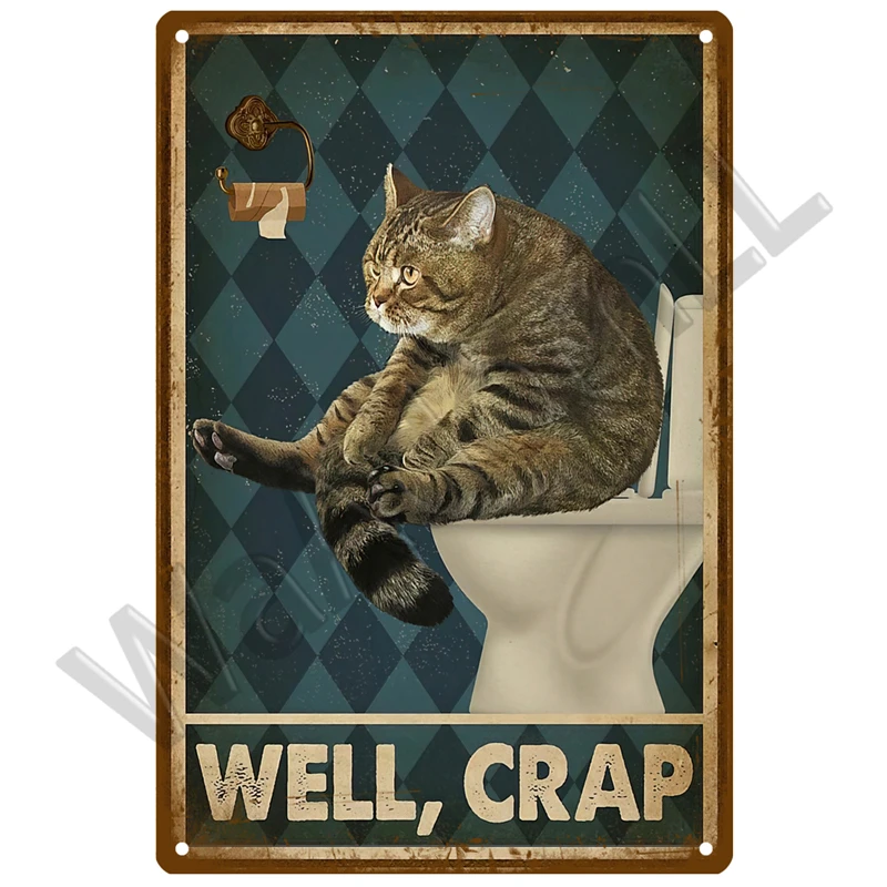 

Винтажная металлическая вывеска для дома