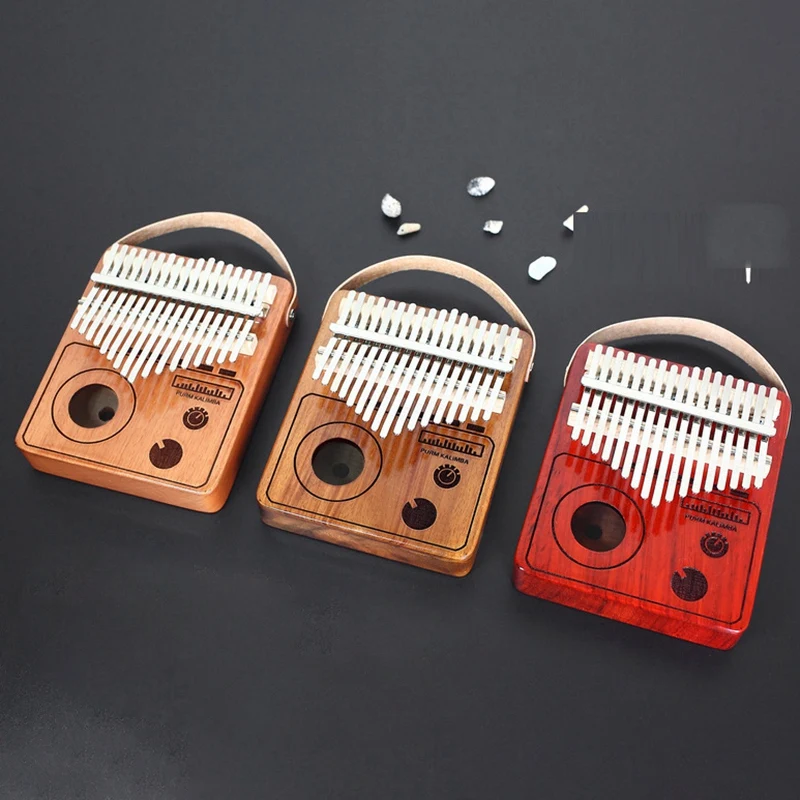 

PURM Kalimba 17 Keys Thumb Piano Thumb Instrument With Songbook,Tuning Hammer
