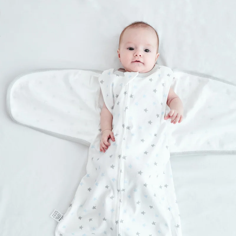 Baby Sleeping Bag Newborn Cotton Anti-shock Swaddle Towel Blankets Zipper Sleepsack Toddler Hug Quilt Wrap Sleep Sack Bedding