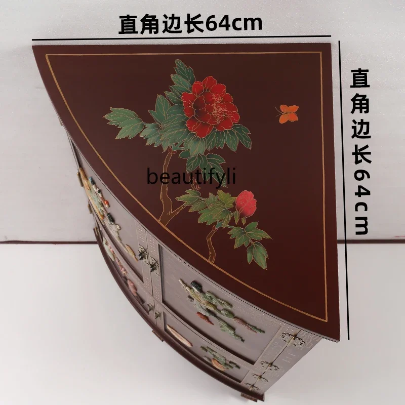 Лаковый цветок для дома новый китайский стиль инкрустированный костяным камнем