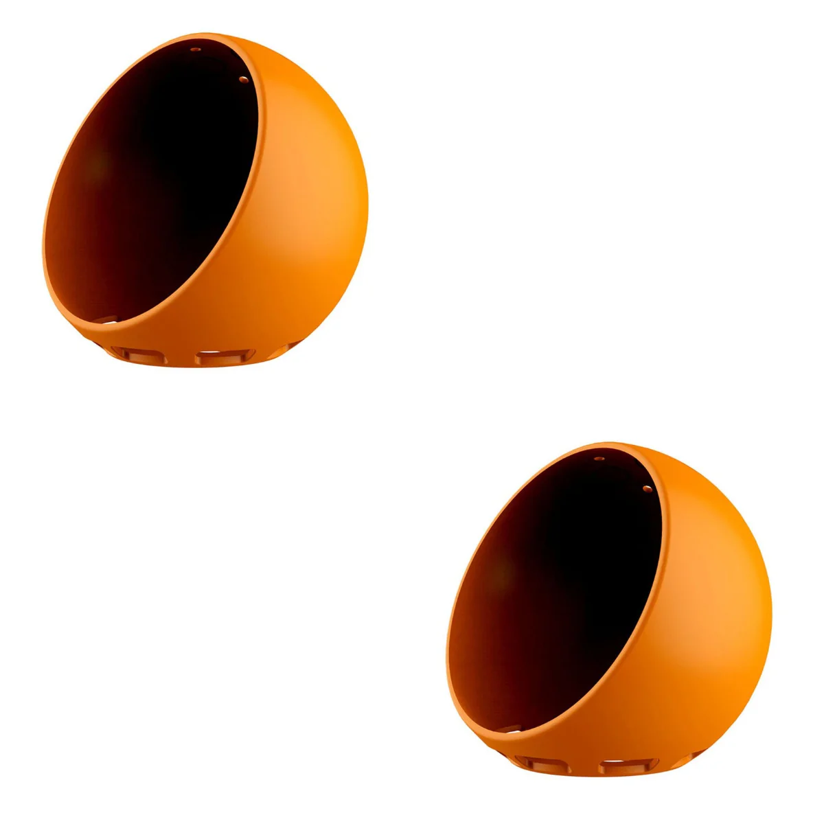 

2pcs Cover Case Protector Cover Case for Echo Spot (Orange)