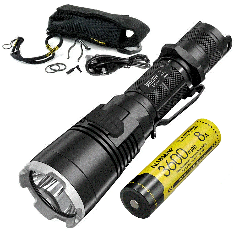 Тактическая лампа-вспышка NITECORE MH27UV CREE XP-L HI V3 365nm красная синяя ультрафиолетовая