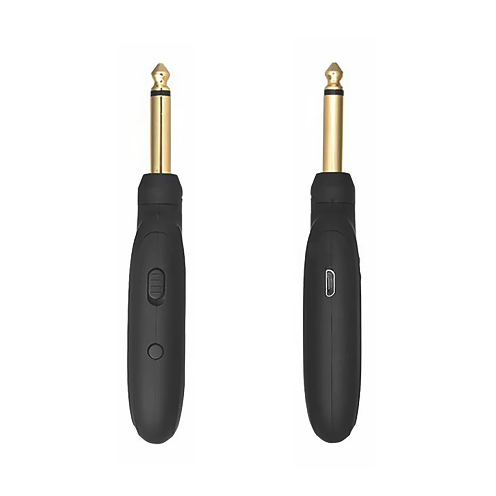 

UHF Guitar Wireless System Transmitter Receiver Portable Built-in Rechargeable Wireless Guitar Transmitter Audio Pickup