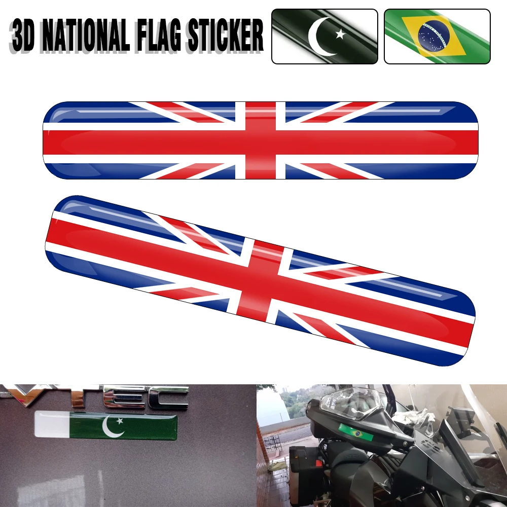 Fit For BMW R1200GS R1250GS F850GS Adventure Motorcycle National Flag Decal 3D Handguard Reflective Sticker Compatible Car/Bike