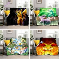 pokemon pikachu anime blanket cover sofa cartoon blankets for kids children ultra soft bed sheet warm bedspread bedding decor