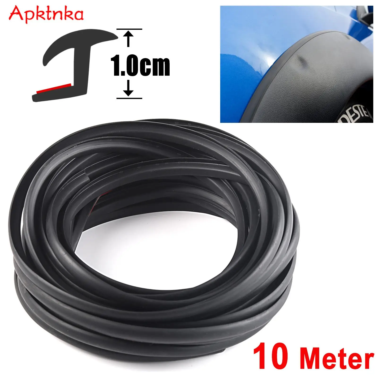 

10M Fender Flare Protector Car Wheel Protector Wheel Arch Cover Gap Seal Strip Waterproof Anti Dust Rubber Moulding Trims Seals