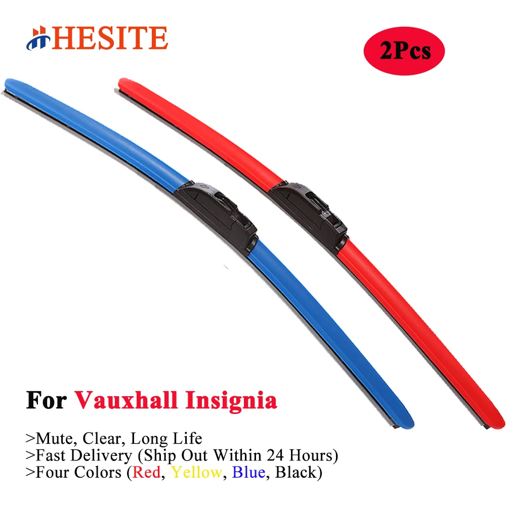 

HESITE Colorful Car Wiper Blades For Vauxhall Insignia B MK1 MK2 VXR Estate Country Sport Tourer Accessories 2009 2014 2017 2020
