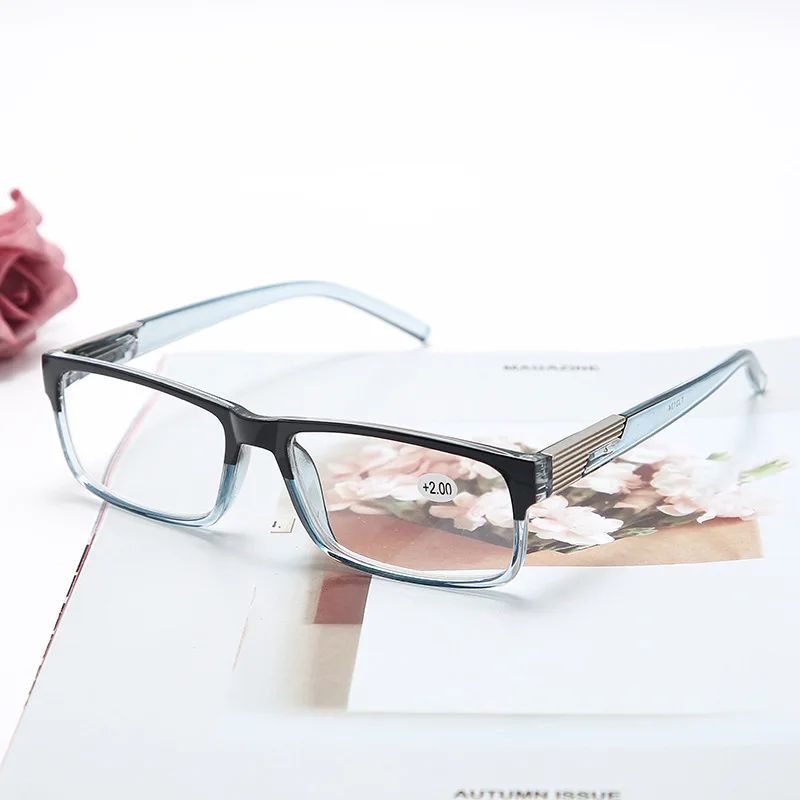 Новые квадратные очки для чтения роскошный брендовый дизайн модные по рецепту
