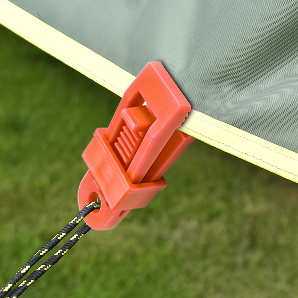 

10pcs Outdoor Camping Multi-functional Large Awning Canopy Pull Point Hook Practical Durable Buckle Tent Barb Clips