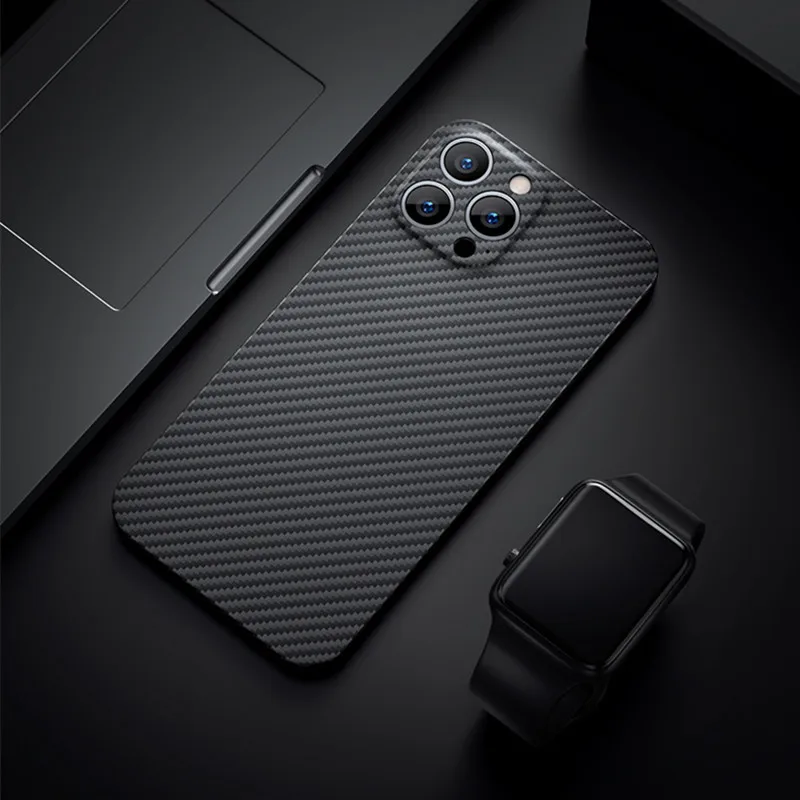 Real Carbon Fiber Case For iphone 13 Pro Max Carbon Fiber Phone Case Aramid Fiber Cover iPhone 13 mini/13 pro protective Case
