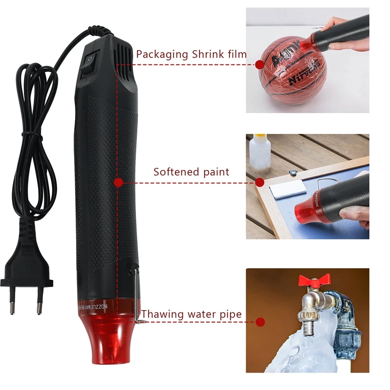 Штепсельная Вилка европейского стандарта 220 В 300 Вт сделай сам мини тепловой