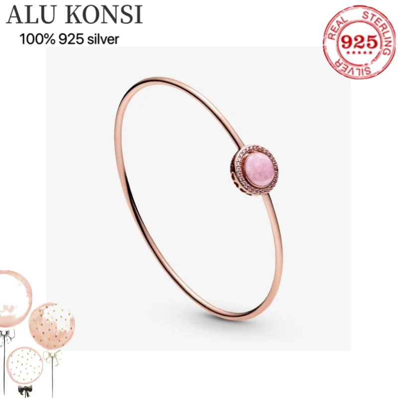 

100%925 Sterling silver European Fashion pan Charm Beaded Bracelet DIY Bangle For Women Couples Lover Original Gift Jewelry