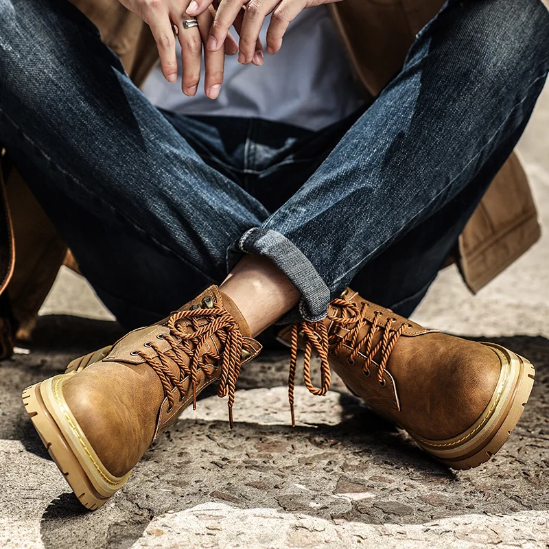 Рисунок 2 - Мужские кожаные ботильоны в стиле ретро