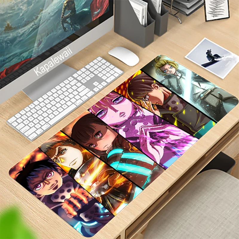 

Fire Force Gaming Mousepad DOTA XL Large Mouse Pad Locking Edge Rubber Laptop DOTA2 Computer Gamer Play Keyboard Mouse Mats Pad