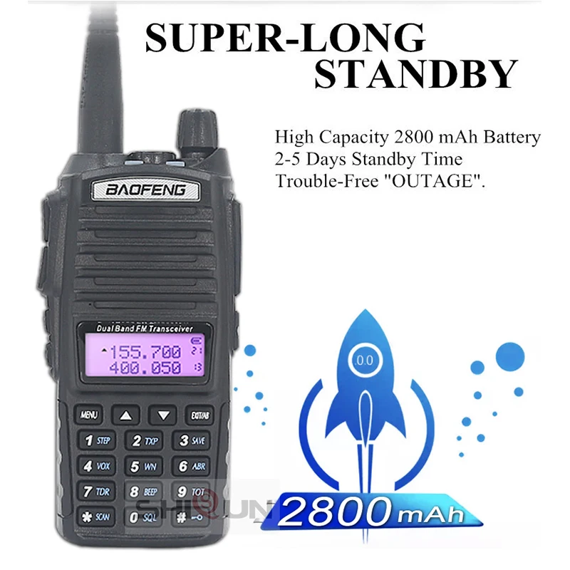 2 шт. портативная рация UV82 8 Вт 10 км |