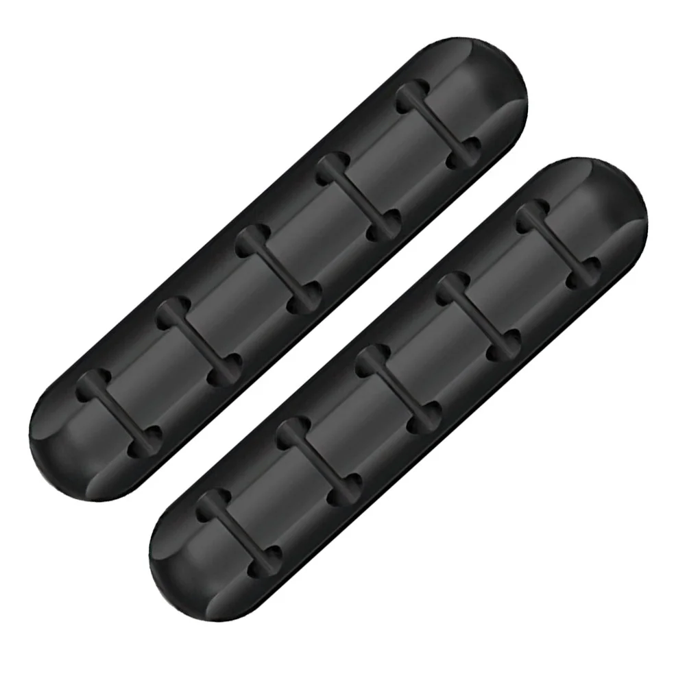 

2 Pcs Hub USB Cable Cord Organizer Clip Cable Tie Wire Management Supplies Silica Gel Cord Holders Office