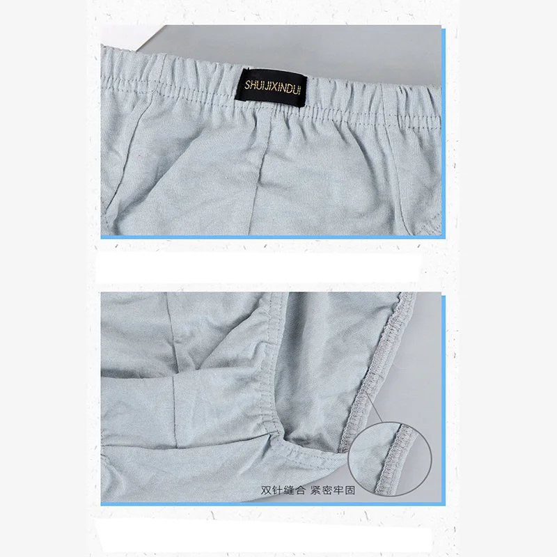 10PCS Cotton Man's Underwear Boxer Shorts Sexy Men Boxers Comfortable Plus Size Underpants Sexy Men's Briefs Solid Panties