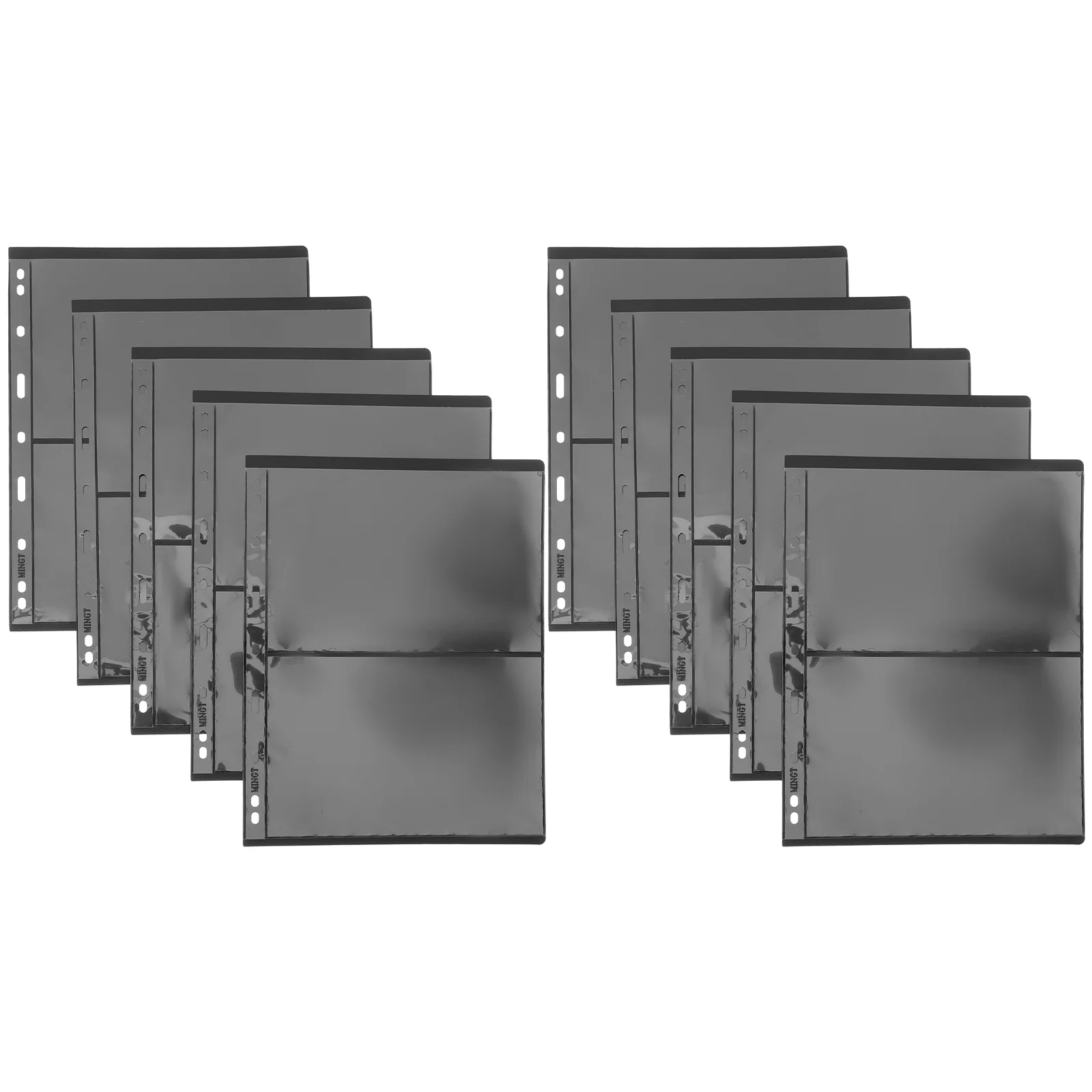 

10pcs Pages Paper Money Protector Penny Collection Album Stamp Collecting Album Paper Money Sleeves Coin Binder Sleeves