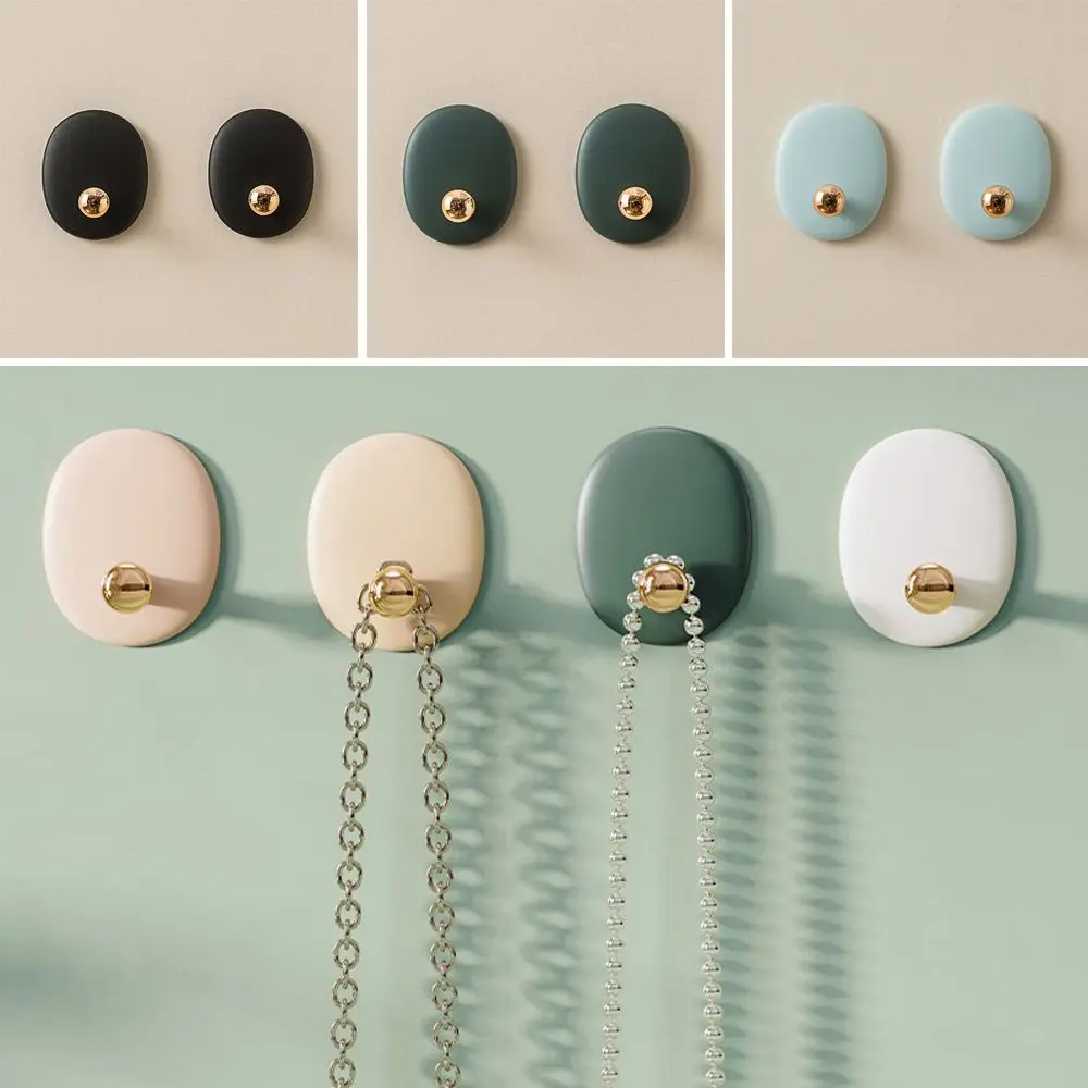 

2PCS/Set Traceless Self Adhesive Free-Punching Towel Rack Robe Coat Hooks Wall Hangers Shower Hook Storage Racks