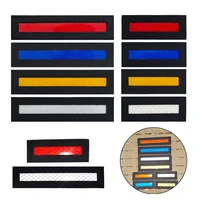 fire fighter police blue red line reflective military tactical patches for helmet uniform backpack ir infrared safety patch