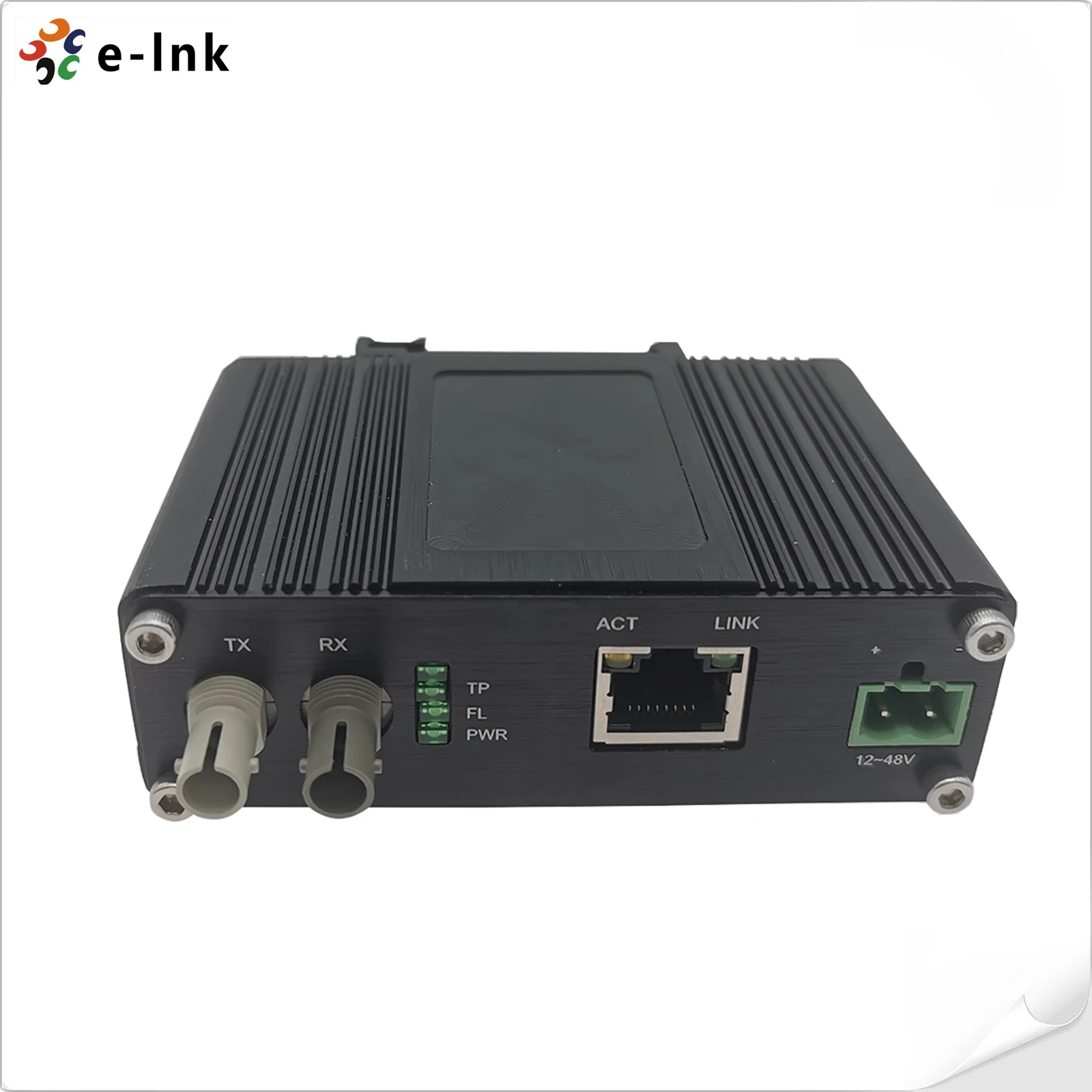 Фото Промышленный мини-конвертер Ethernet OEM 10BASE-T в 10BASE-FL с оптоволоконным разъемом ST для установки на DIN-рейку №2