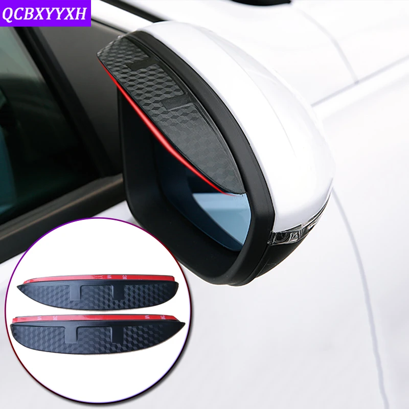 

Car Styling For Volvo XC40 XC60 XC90 V90 S90 2018-2022 ABS Car Rearview Mirror Eyebrow Rain Gear Shield Anti-rain Cover Sticker