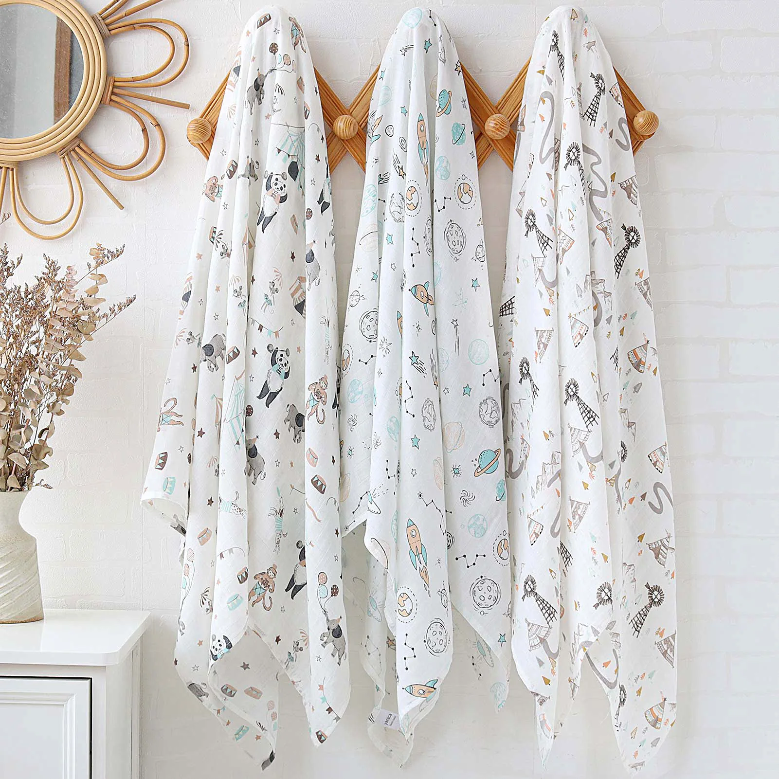 Детское одеяло пеленка для новорожденных муслиновое Пеленальное Одеяло