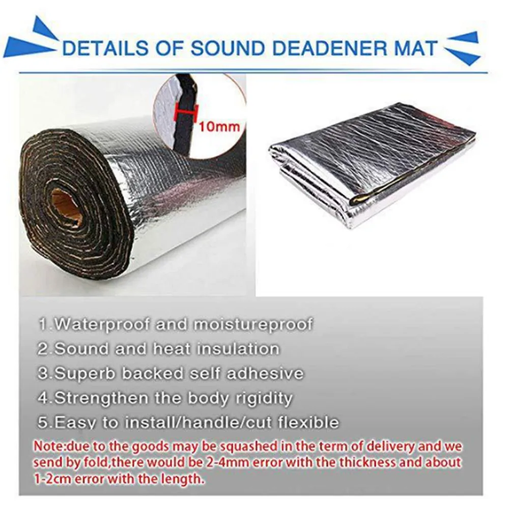 40x40 дюймов Автомобильный фен-дер двигатель тепловой звуковой деформатор