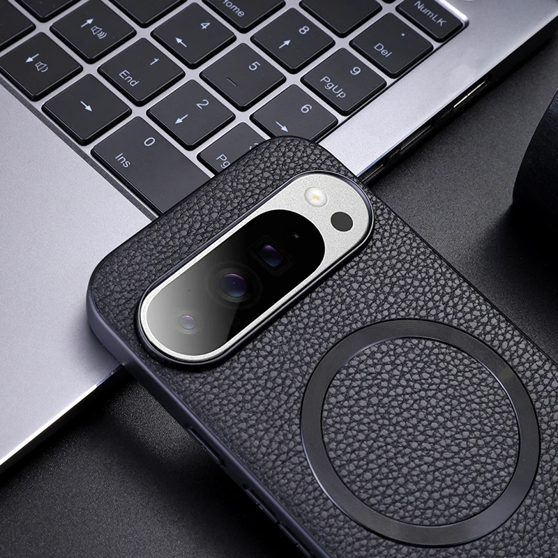 Роскошный защитный чехол-накладка из искусственной кожи для Google Pixel 9 Pro XL
