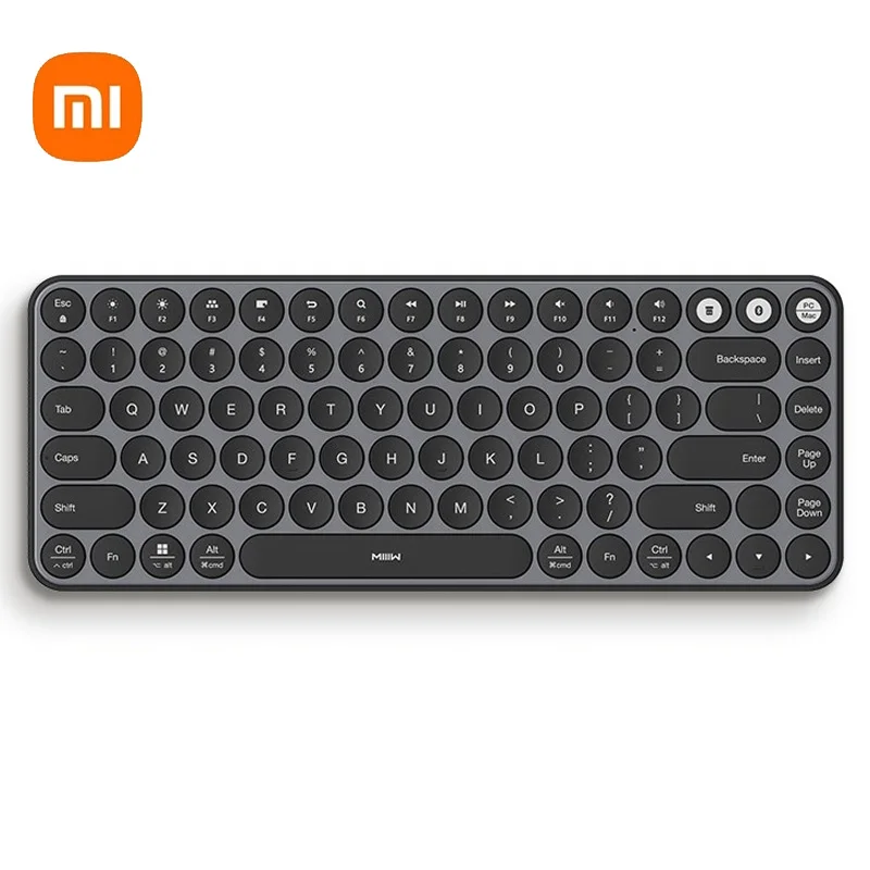 

Xiaomi USB Portable Mute Wireless Bluetooth Keyboard for Android MIIIW Pink Premium 2.4GHz 87 Keys Keyboards Metal Panel Mijia