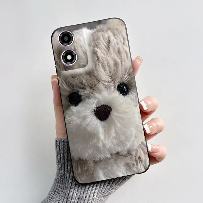 Чехол для Motorola Moto E14 чехол с милым котом сердечком мультяшным рисунком 6 56 дюйма