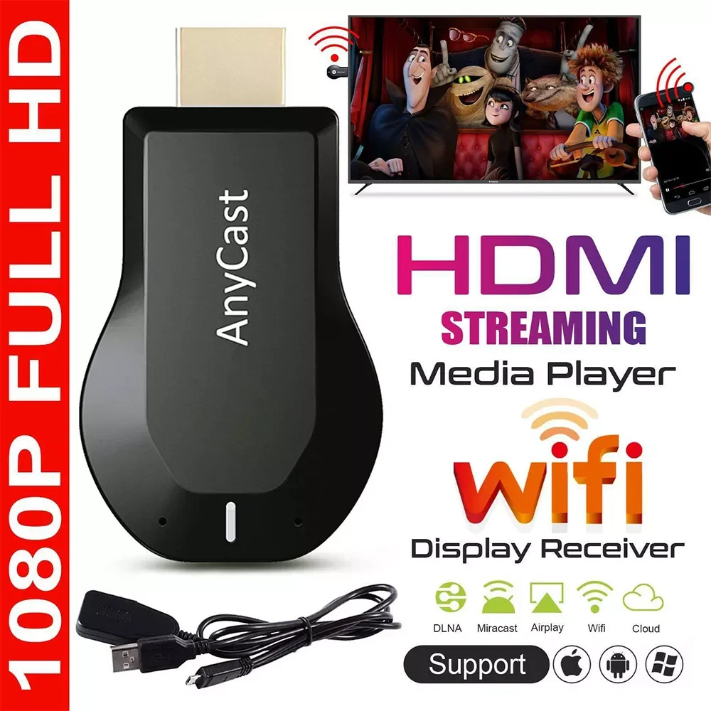 

Новый В M2 Anycast беспроводной ТВ приемник дисплея 1080P адаптер Miracast Dongle для DLNA Miracast
